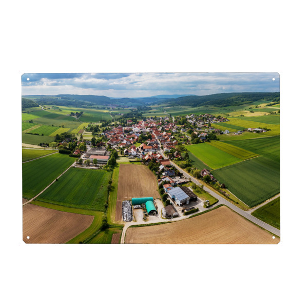 Metall Poster "Netra im schönen Nordhessen" artboxONE - Natur,Architektur - Netra,Ringgau,Hessen,Dorf,Nordhessen,Gemeinde ringgau - Blechschild