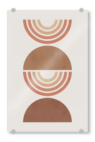 Acrylglasbild "Watercolor circles B" artboxONE - Abstrakt,Geometrie