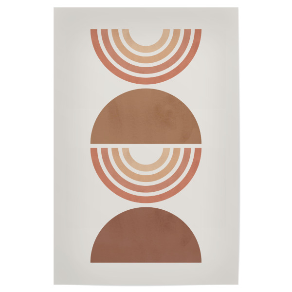 Poster "Watercolor circles B" artboxONE - Abstrakt,Geometrie - Abstract,Expressionist,Stains,Lines,Watercolor,Oil,Acrylic,Textures,Painting,Collage