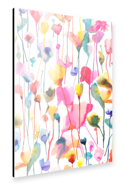 Alu-Dibond "Abstrakte Wild Blumen" 30x20 cm artboxONE