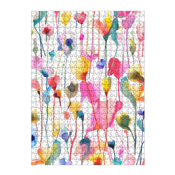 artboxONE Puzzle "Abstrakte Wild Blumen" artboxONE - Natur,Floral,Abstrakt,Für Mama
