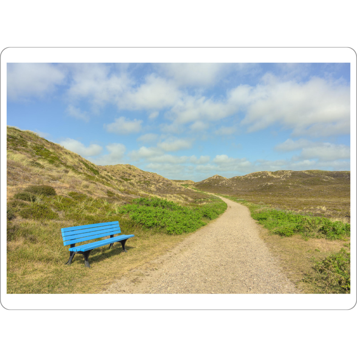 Tischset "Sylt blaue Bank in den Dünen" artboxONE - Natur,Reise,Reise / Strand und Meer