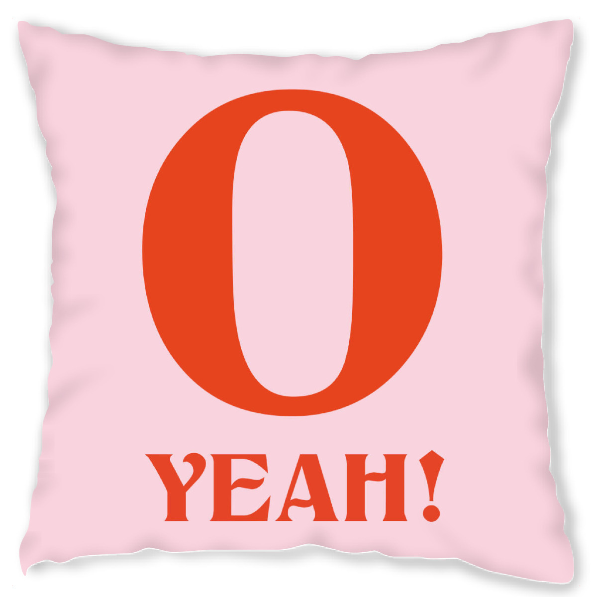 Design-Kissen "O YEAH" artboxONE - Typografie,Buchstaben / O
