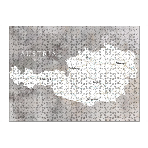 artboxONE Puzzle "Karte von Österreich" artboxONE - Kartografie - österreich,Karte von österreich,Karte von österreich - Bild österreich