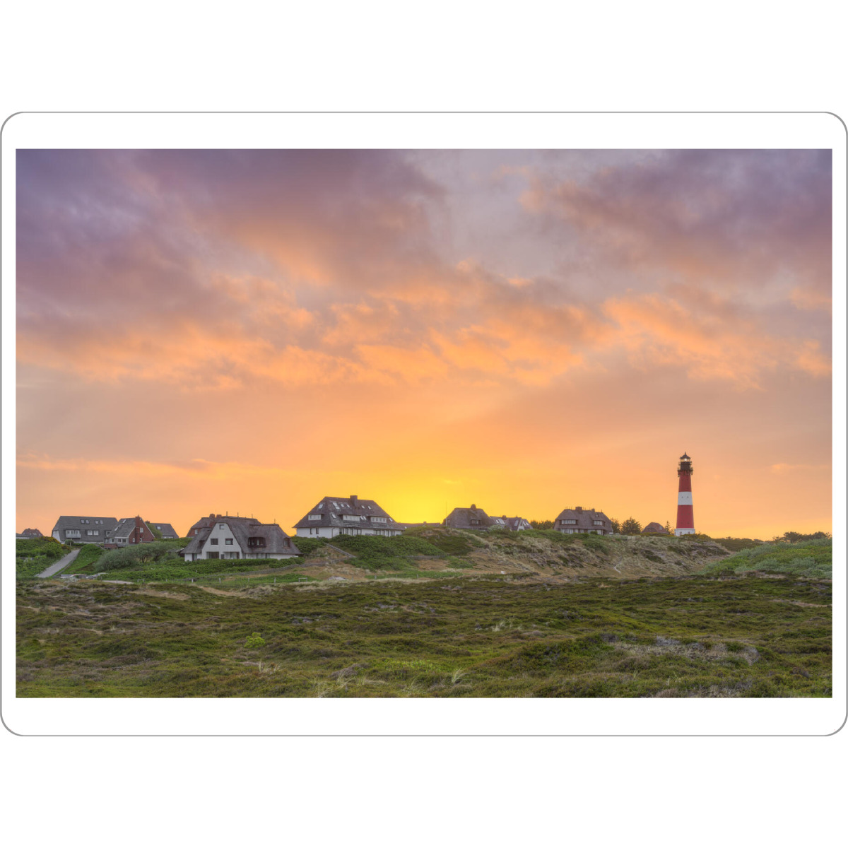 Tischset "Sylt Hörnum bei Sonnenaufgang" artboxONE - Städte,Reise,Reise / Strand und Meer