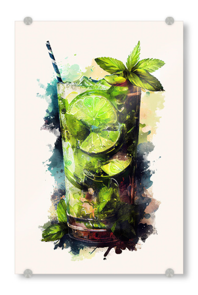 Acrylglasbild "Erfrischendes Sommergetränk" artboxONE - Essen & Trinken,Essen & Trinken / Alkohol