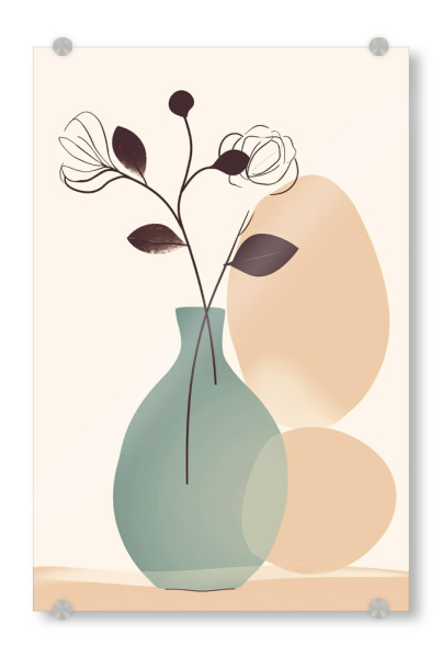 Acrylglasbild "Love nude color" artboxONE - Natur,Floral,Abstrakt