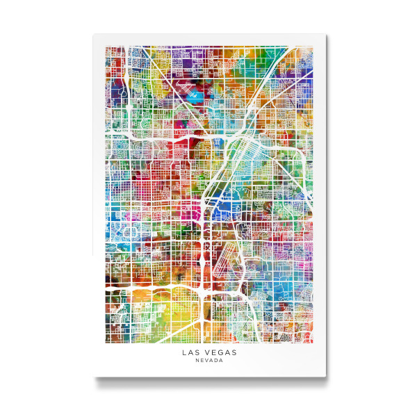Galerie-Print "Straßenkarte der Stadt Las Vegas" 30x20 cm artboxONE