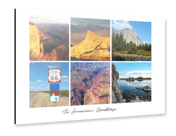 Alu-Dibond "The American Roadtrip" 30x20 cm artboxONE