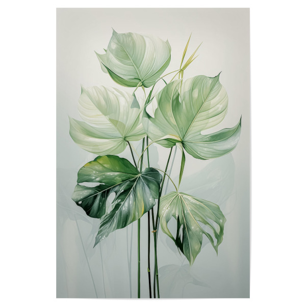 Poster 30x20 cm "Monstera Blattwerk" artboxONE - Natur,Floral,Abstrakt