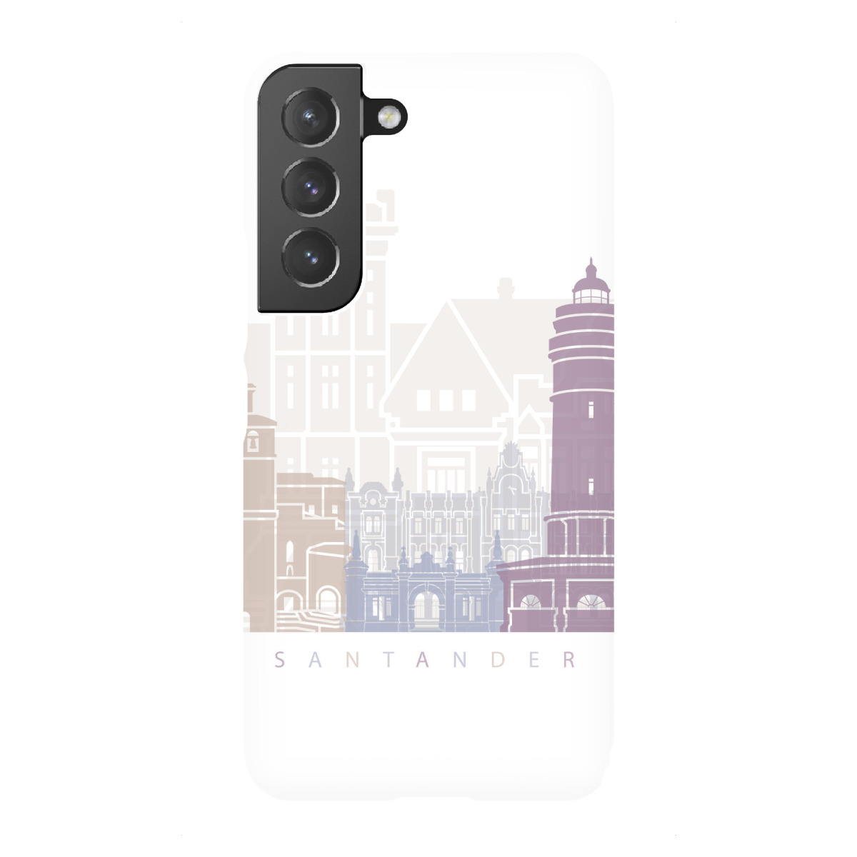 Samsung Galaxy "Santander-Skyline in Pastellfarben" Premium-Case Handyhülle artboxONE