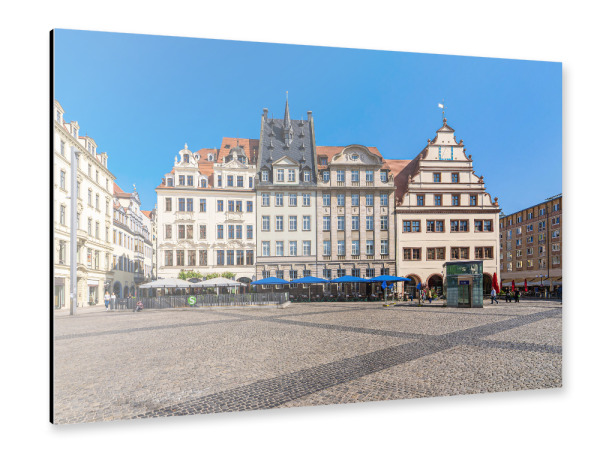 Alu-Dibond "Markt, Häuser, Stadt" 30x20 cm artboxONE