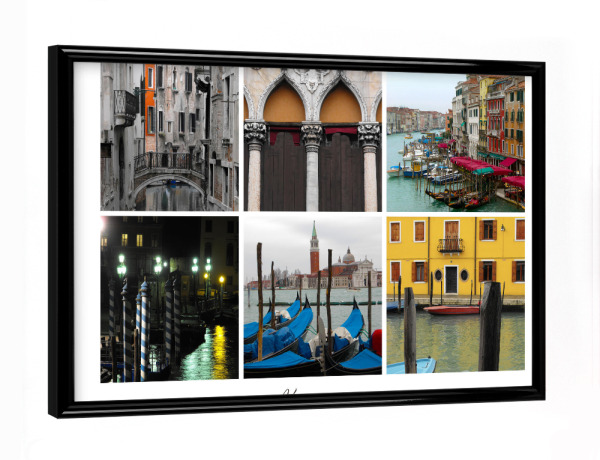 Poster mit schwarzem Rahmen "Venezia Venice Venedig" artboxONE - Reise,Architektur,Städte / Venedig,Reise / Länder