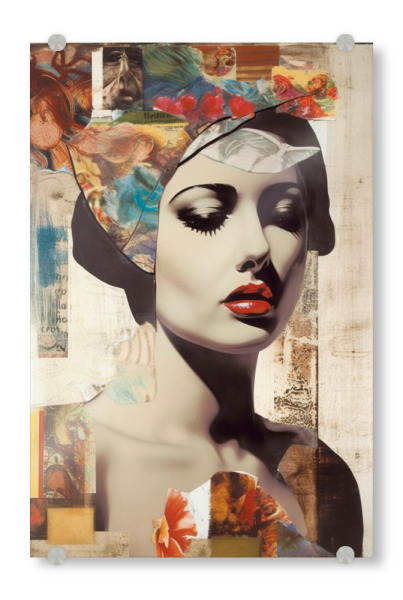 Acrylglasbild "Retro pop Woman" artboxONE - Abstrakt,Menschen,Fashion