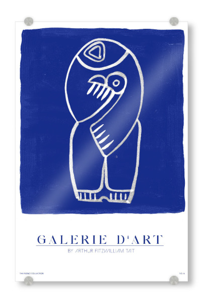 Acrylglasbild "Malou Studio-Galerie D'Art No. Sei" artboxONE - Typografie,Abstrakt,Menschen