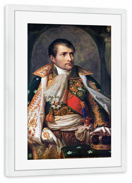 Poster mit Rahmen weiß "Napoleon I. von Frankreich" artboxONE - Reise,Für Mama,Für Papa