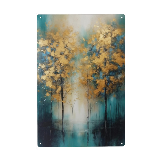 Metall Poster "Waldlandschaft" artboxONE - Natur,Floral,Abstrakt