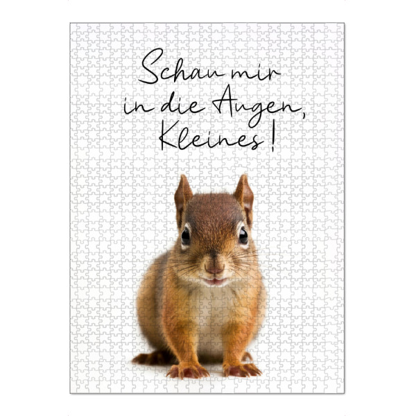 Puzzle Ravensburger "Verliebtes Eichhörnchen" artboxONE - Typografie,Tiere,Lustig