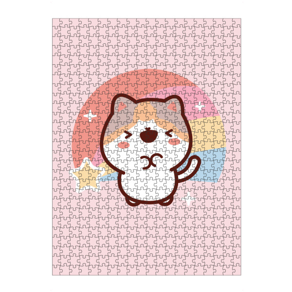 artboxONE Puzzle "Katzen-Regenbogen-Kawaii-Stil" artboxONE - Für Kinder,Tiere