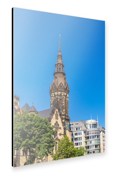 Alu-Dibond "Turm, Kirche, Haus, Baum" 30x20 cm artboxONE