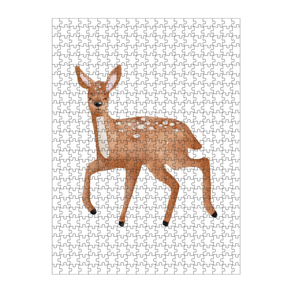 Puzzle Ravensburger "Aquarell-Hirsch-Design" artboxONE - Für Kinder,Tiere