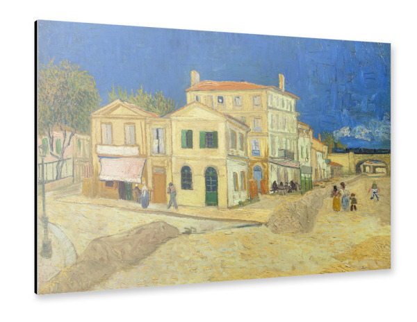 Alu-Dibond "Das gelbe Haus" 30x20 cm artboxONE