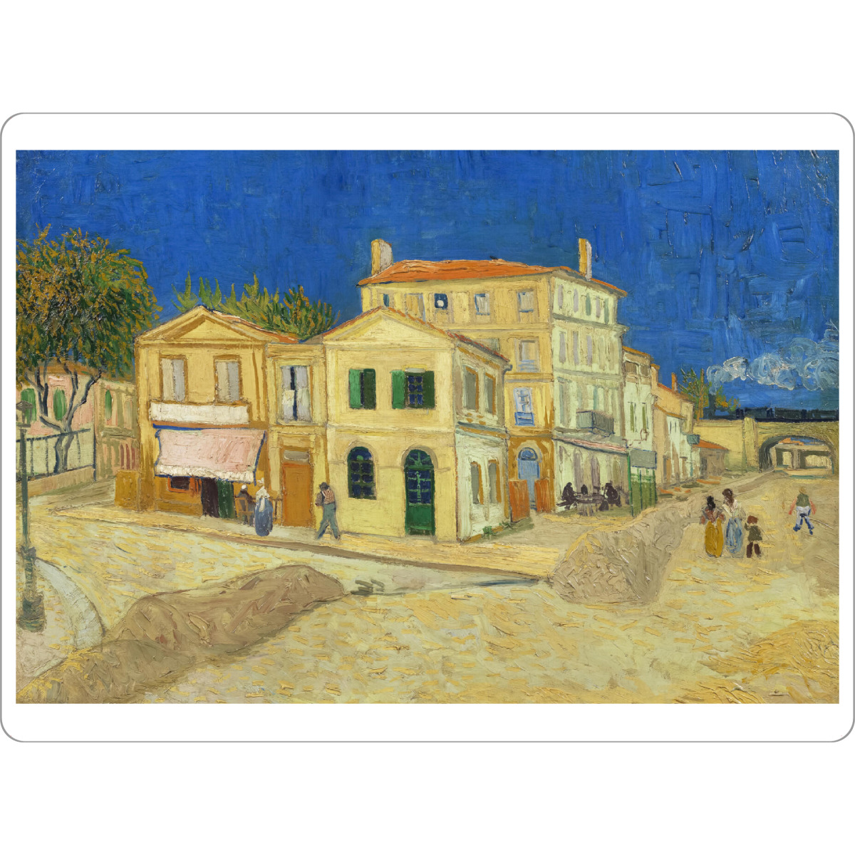 Tischset "Das gelbe Haus" artboxONE - Städte,Reise,Architektur,Reise / Länder
