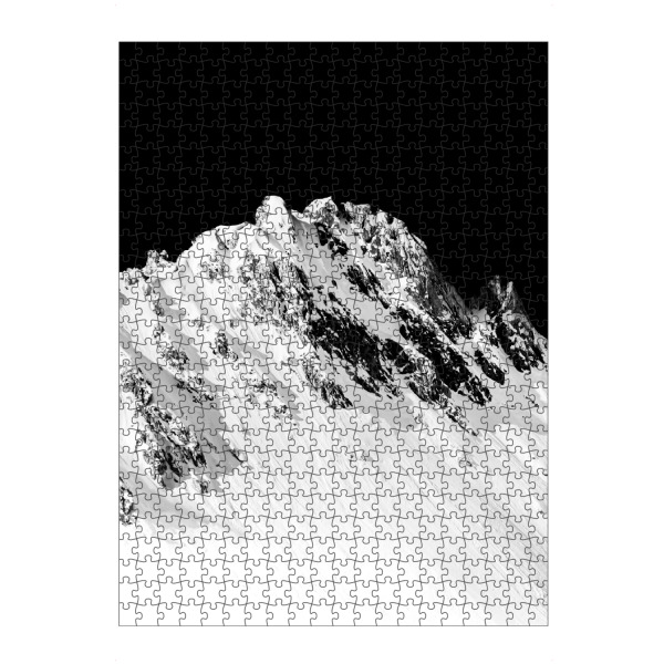 Puzzle Ravensburger "Verschneiter Schwarz-Weiß-Berg" artboxONE - Natur,Reise