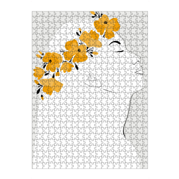 Puzzle Ravensburger "Orli mit Blumenkrone" artboxONE - Floral,Abstrakt