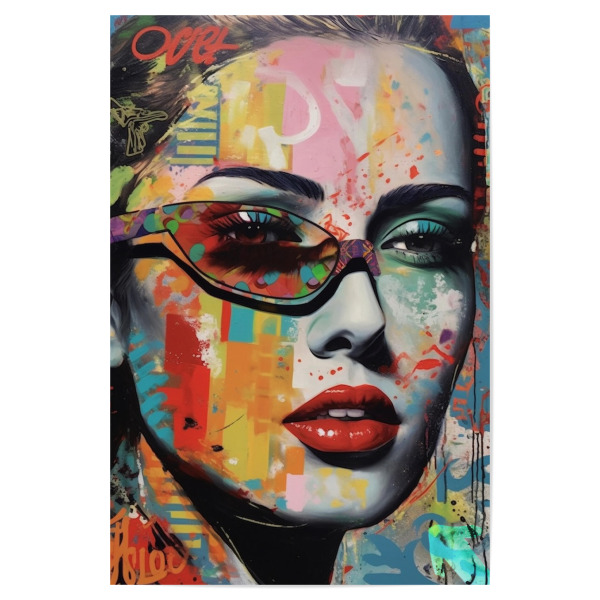 Poster 30x20 cm "Junge Frau pop art" artboxONE - Abstrakt,Menschen,Fashion