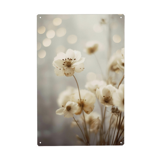 Holzbild "Pastel Flowers (two)" artboxONE - Natur,Floral - Blume,Blumen,Floral,Romantik,Bokeh,Blüten,Fotografie,Digitale kunst,Hochzeit