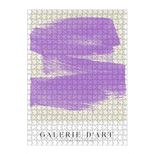Puzzle Ravensburger "Malou Studio-Galerie D'Art Violet" artboxONE - Typografie,Abstrakt