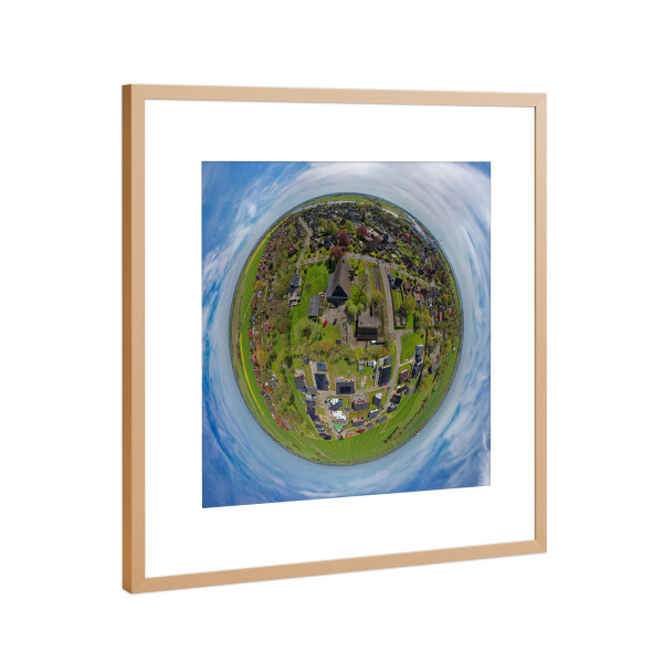 Poster mit Rahmen Kupfer "Wewelsfleth an der Stör" artboxONE - Städte,Natur,Reise,Architektur,Reise / Länder