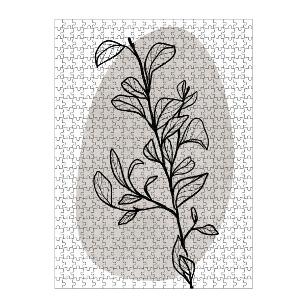 artboxONE Puzzle "Garran A" artboxONE - Floral,Abstrakt - Zweig,Blätter,Strichzeichnungen,Botanisch,Einfach,Floral,Pflanze - Bild zweig