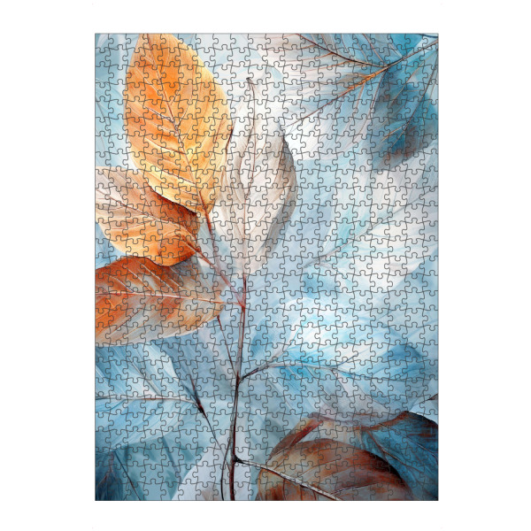Puzzle Ravensburger "Blumenblätter Kunst D" artboxONE - Floral - Natur,Blumen,Blumen,Botanisch,Blätter,Blatt,Blumen - Bild natur