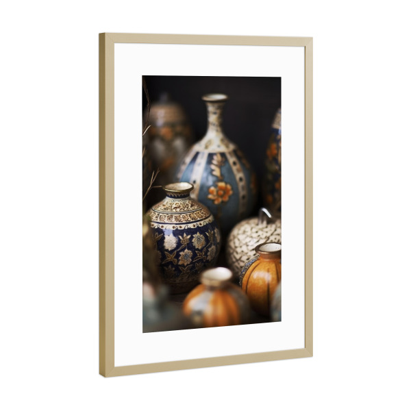 Poster mit Rahmen Gold "Maroccan Still Life (thirteen)" artboxONE - Reise,Für Mama,Für Papa