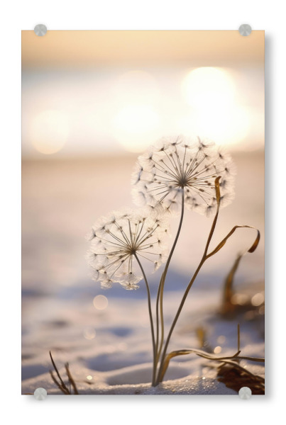 Acrylglasbild "Beach Impressions" artboxONE - Natur,Floral,Für Mama - Natur,Strand,Düne,Digitale kunst,Fotografie,Sand,Bokeh,Gegenlicht,Treechild