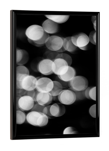 Poster mit schwarzem Rahmen "Sparkly Black and White Glitter" artboxONE - Abstrakt,Weihnachten