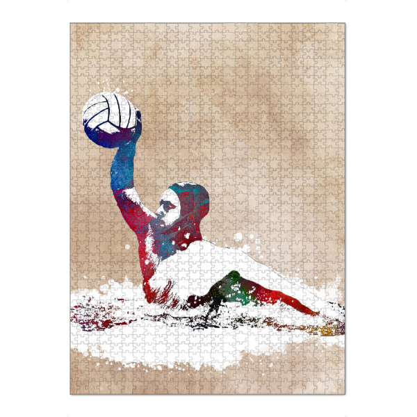 Puzzle Ravensburger "Wasserball-Sportkunst B" artboxONE - Sport,Sport / Sommerspiele - Sport,Sport,Wasserball,Schwimmen,Wasser,Polo - Bild sport