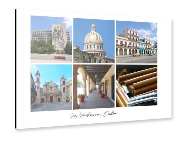 Alu-Dibond "La Habana @ Cuba" 30x20 cm artboxONE