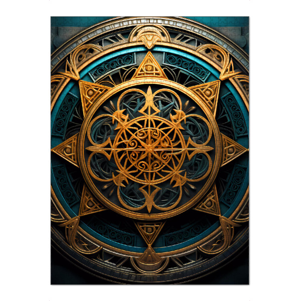 Puzzle Ravensburger "Mandala - Keltisch - Jorgen" artboxONE - Natur,Abstrakt