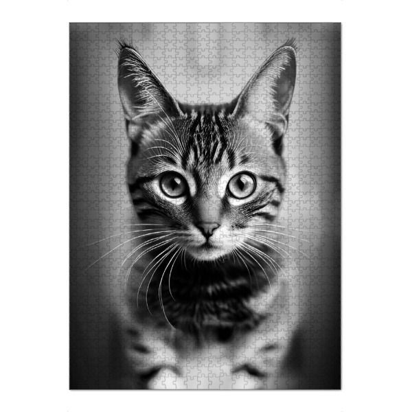 Puzzle Ravensburger "Schrödingers Katze" artboxONE - Tiere,Schwarzweiß