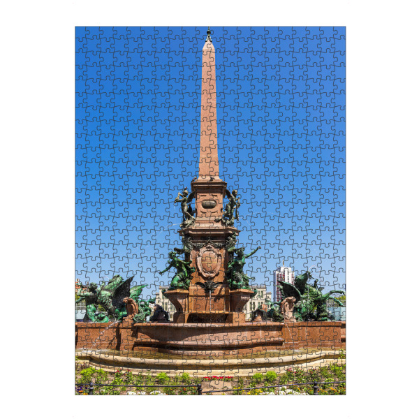 artboxONE Puzzle "Mendebrunnen und Himmel" artboxONE - Städte,Reise,Architektur