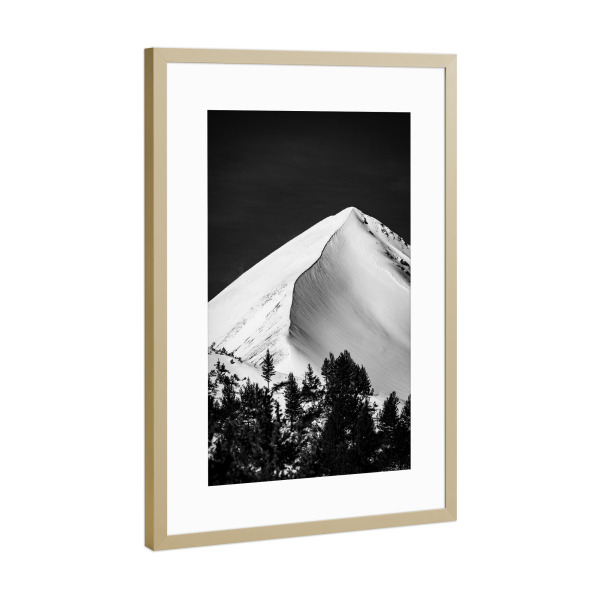 Poster mit Rahmen Gold "Mountain Top" artboxONE - Natur,Reise