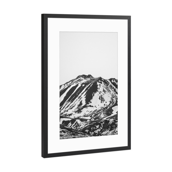 Poster mit Rahmen Schwarz (Metallic) "Mountain Tops" artboxONE - Natur,Reise,Sport