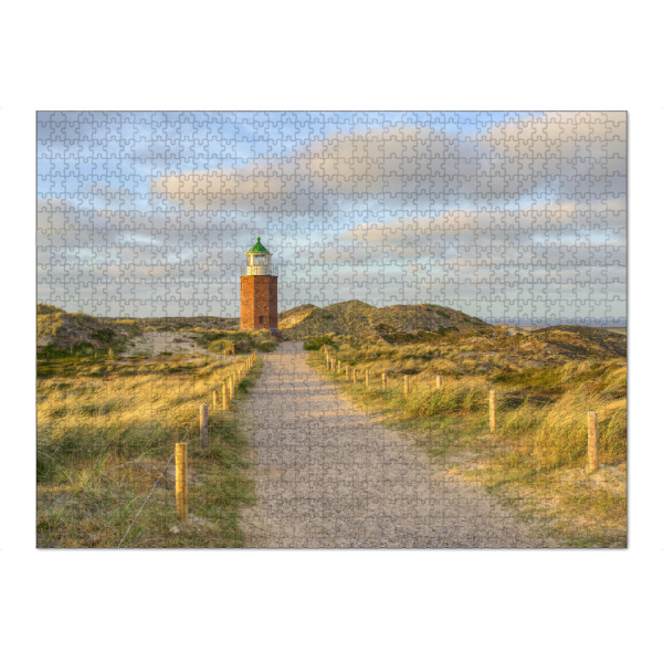 Puzzle Ravensburger "Quermarkenfeuer Rotes Kliff" artboxONE - Reise,Architektur,Reise / Strand und Meer
