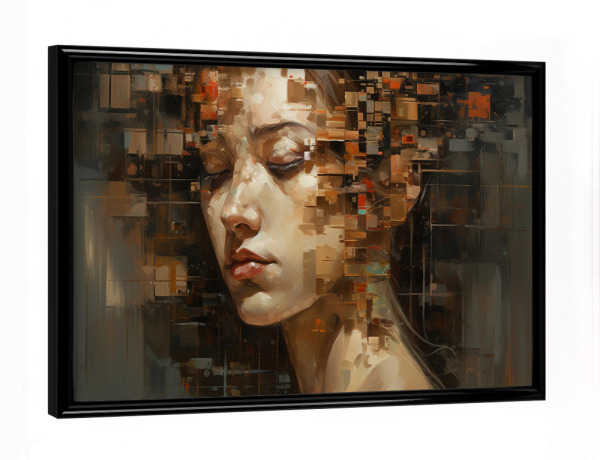 Poster mit schwarzem Rahmen "Sureal Woman" artboxONE - Abstrakt,Menschen