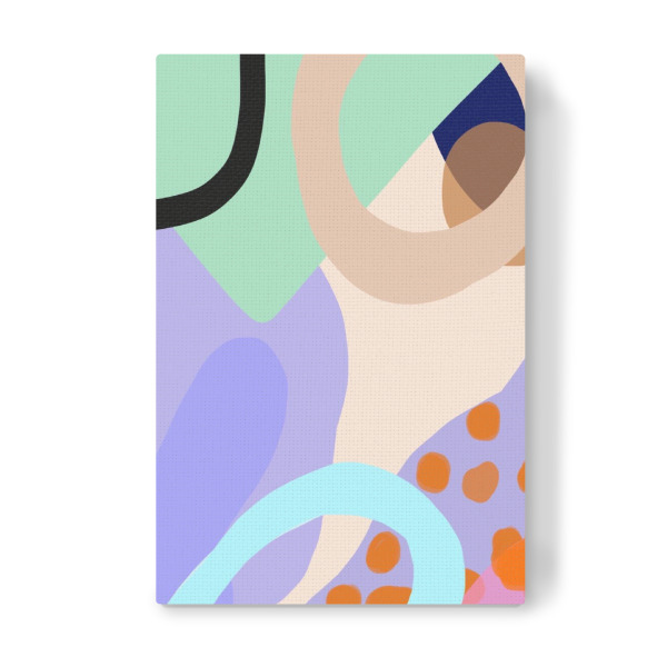 Leinwandbild "Pastel Mix" artboxONE - Fashion,Buchstaben / G - Bunt,Rosa,Lila,Kreis,Geometrisch,Handyhülle,Cool,Trend,Chic,Sommer