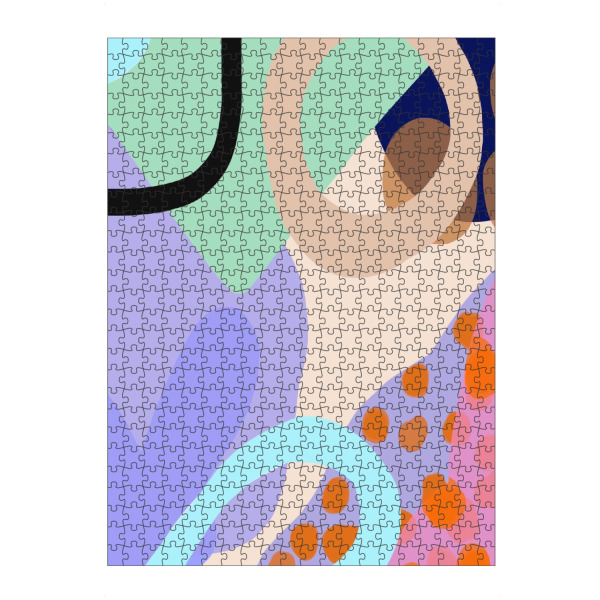 Puzzle Ravensburger "Pastel Mix" artboxONE - Fashion,Buchstaben / G - Bunt,Rosa,Lila,Kreis,Geometrisch,Handyhülle,Cool,Trend,Chic,Sommer - Bild bunt