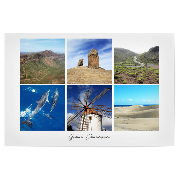 Poster 30x20 cm "Gran Canaria, Kanaren" artboxONE - Natur,Reise,Reise / Strand und Meer,Reise / Länder